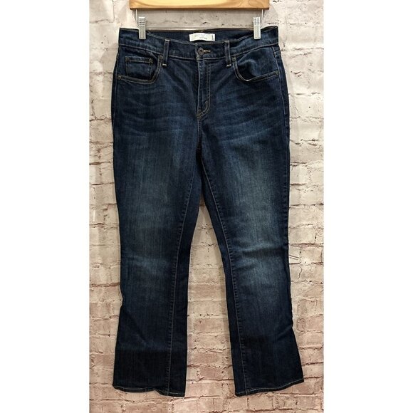 Levis 515 Boot Cut Jeans Dark Wash Mid Rise Denim Stretch Size 10 M - Picture 1 of 4